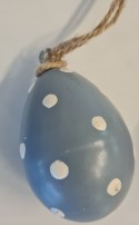 Eier mit Ornament  blau Keramik 4x6cm 3.50